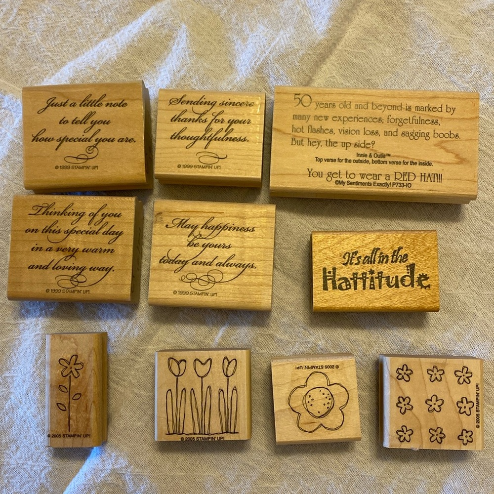 Crafting stamps. Lot of 10 stamps.